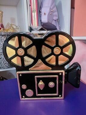 Vintage film projector novelty purse clutch